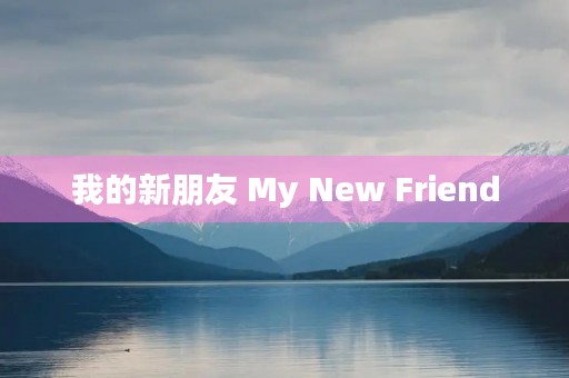 我的新朋友 My New Friend 我的新朋友 My New Friend