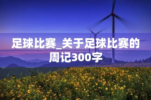 足球比赛_关于足球比赛的周记300字