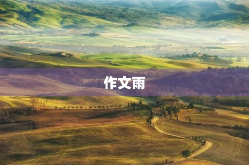作文雨 作文雨