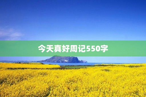 今天真好周记550字 今天真好周记550字