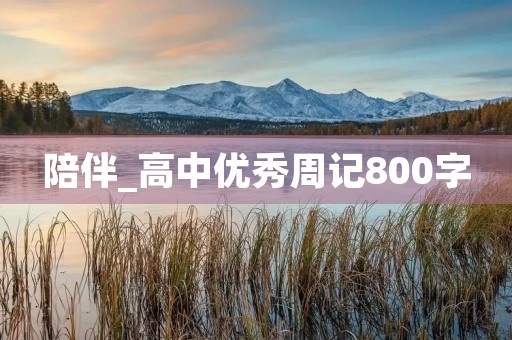 陪伴_高中优秀周记800字