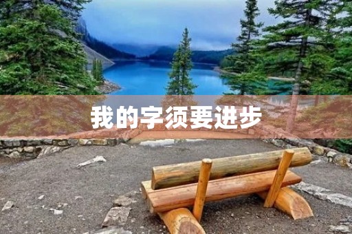 我的字须要进步 我的字须要进步
