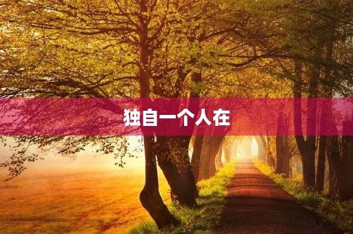 独自一个人在