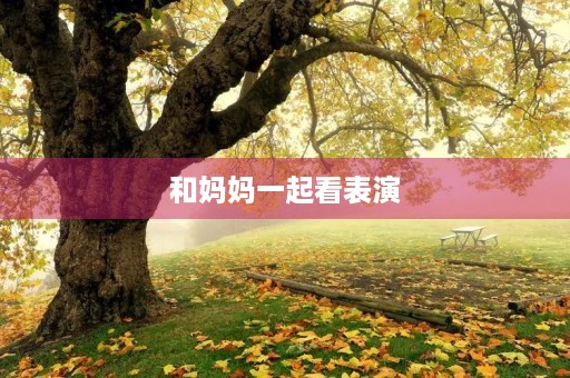 和妈妈一起看表演 和妈妈一起看表演