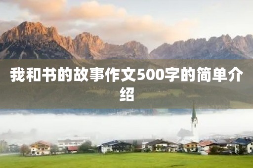 我和书的故事作文500字的简单介绍