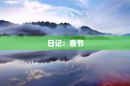 日记：春节