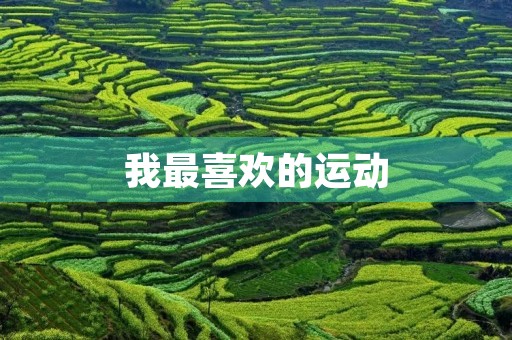 我最喜欢的运动 我最喜欢的运动