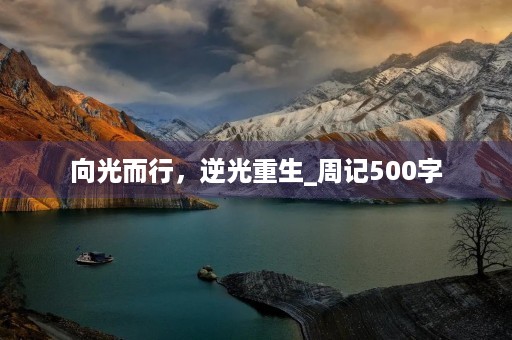 向光而行,逆光重生_周记500字 向光而行,逆光重生_周记500字