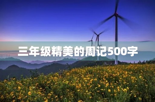 三年级精美的周记500字 三年级精美的周记500字