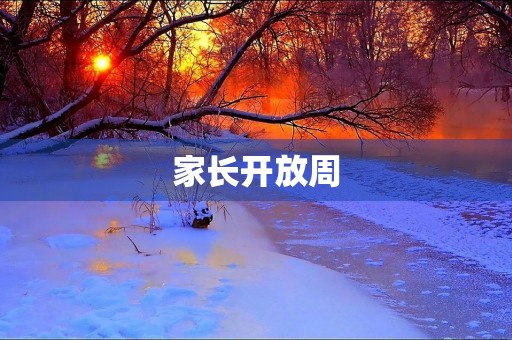 家长开放周 家长开放周
