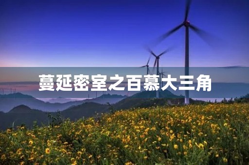 蔓延密室之百慕大三角 蔓延密室之百慕大三角