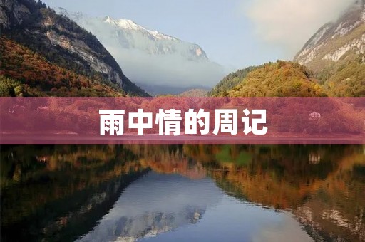 雨中情的周记 雨中情的周记