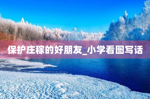 保护庄稼的好朋友_小学看图写话