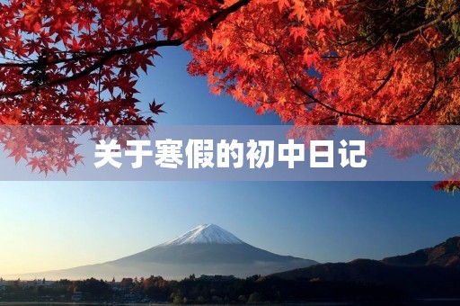 关于寒假的初中日记 关于寒假的初中日记