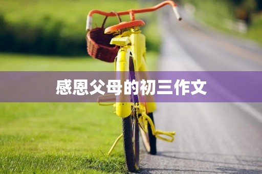 感恩父母的初三作文