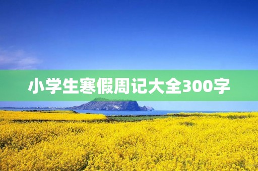 小学生寒假周记大全300字 小学生寒假周记大全300字