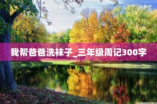 我帮爸爸洗袜子_三年级周记300字