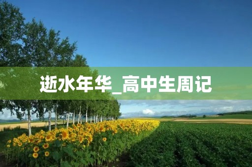 逝水年华_高中生周记