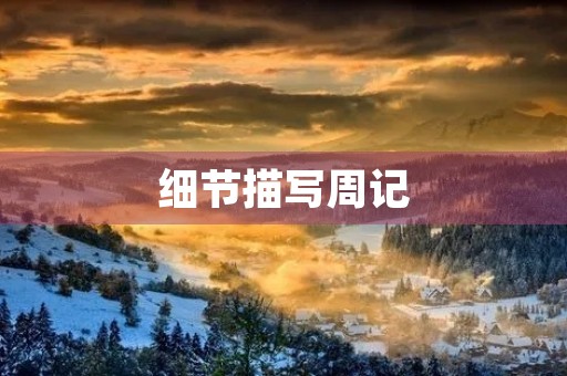 细节描写周记 细节描写周记