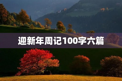 迎新年周记100字六篇