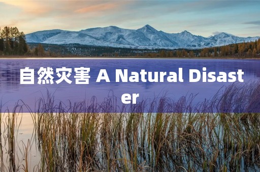 自然灾害 A Natural Disaster 自然灾害 A Natural Disaster