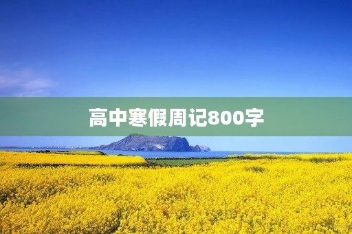 高中寒假周记800字【四篇】 高中寒假周记800字【四篇】