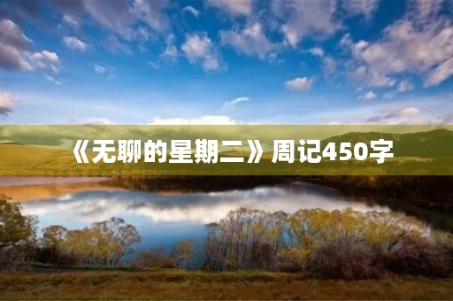 《无聊的星期二》周记450字
