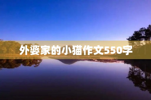 外婆家的小猫作文550字