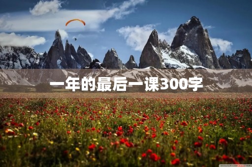 一年的最后一课300字 一年的最后一课300字