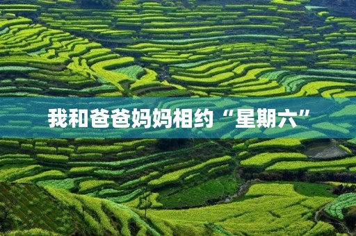我和爸爸妈妈相约“星期六” 我和爸爸妈妈相约“星期六”