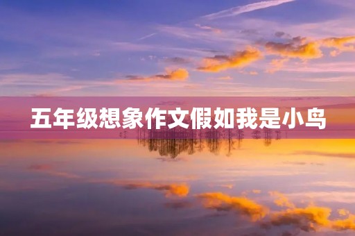 五年级想象作文假如我是小鸟 五年级想象作文假如我是小鸟