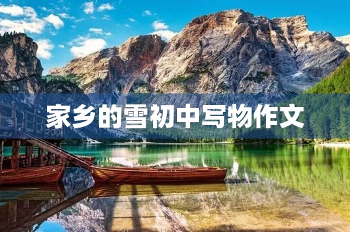 家乡的雪初中写物作文 家乡的雪初中写物作文