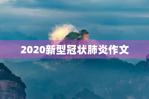2020新型冠状肺炎作文