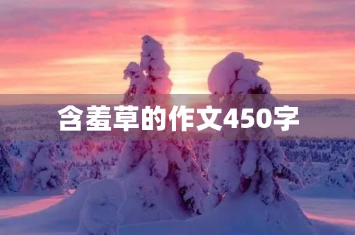 含羞草的作文450字 含羞草的作文450字