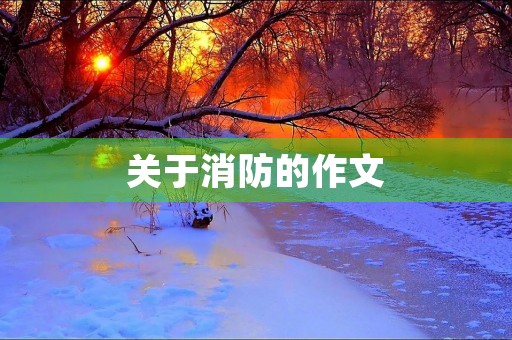 关于消防的作文 关于消防的作文