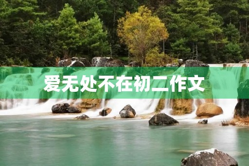 爱无处不在初二作文 爱无处不在初二作文