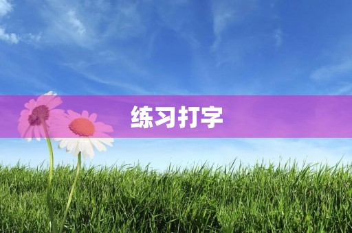练习打字 练习打字
