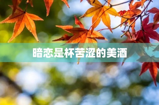 暗恋是杯苦涩的美酒