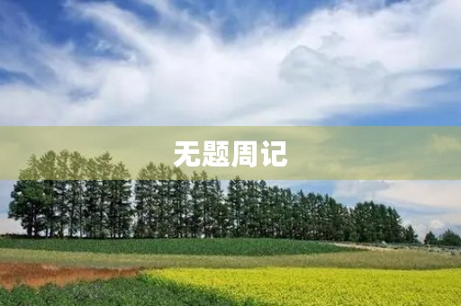 无题周记 无题周记