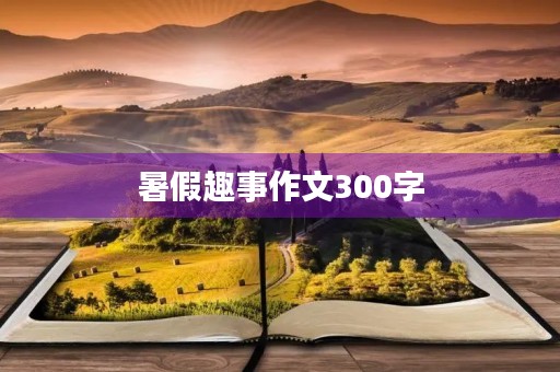 暑假趣事作文300字 暑假趣事作文300字