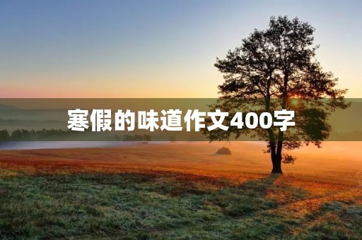 寒假的味道作文400字