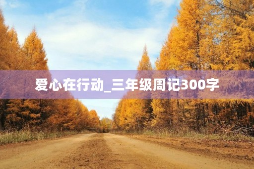 爱心在行动_三年级周记300字 爱心在行动_三年级周记300字