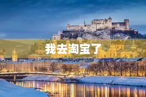 我去淘宝了 我去淘宝了