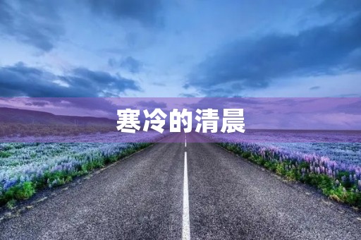 寒冷的清晨 寒冷的清晨