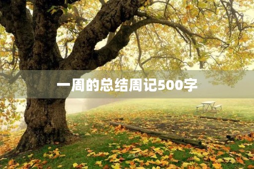 一周的总结周记500字 一周的总结周记500字