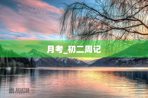 月考_初二周记