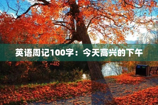 英语周记100字:今天高兴的下午 英语周记100字:今天高兴的下午