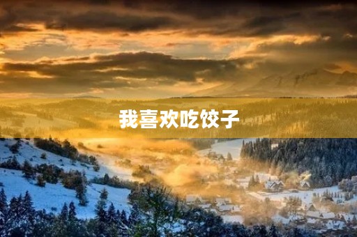 我喜欢吃饺子 我喜欢吃饺子