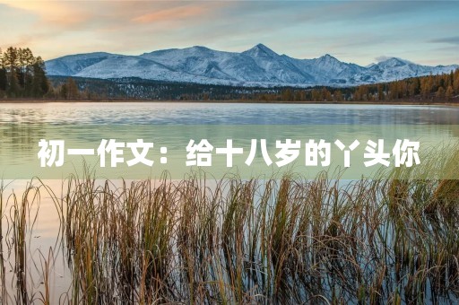 初一作文:给十八岁的丫头你 初一作文:给十八岁的丫头你