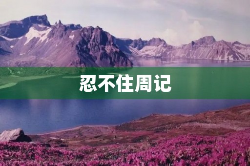 忍不住周记 忍不住周记